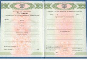 Диплом училища 2010 в Пушкино